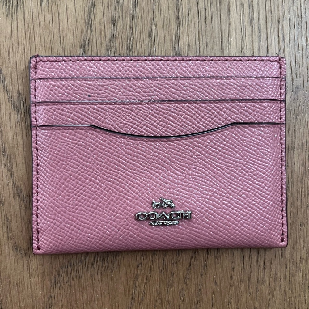 Coach Pink Card Holder